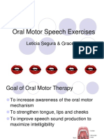 Oral Motor Speech Exercises