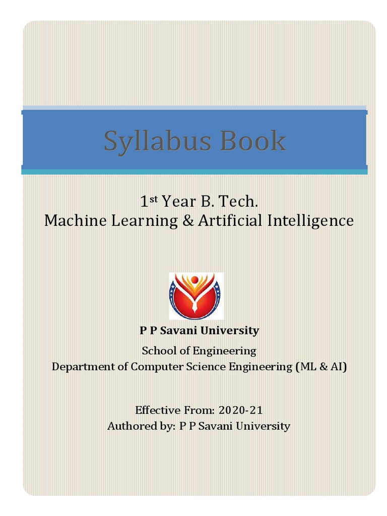 First Year AI & ML Syllabus Overview | PDF | Vector Space | Mathematics