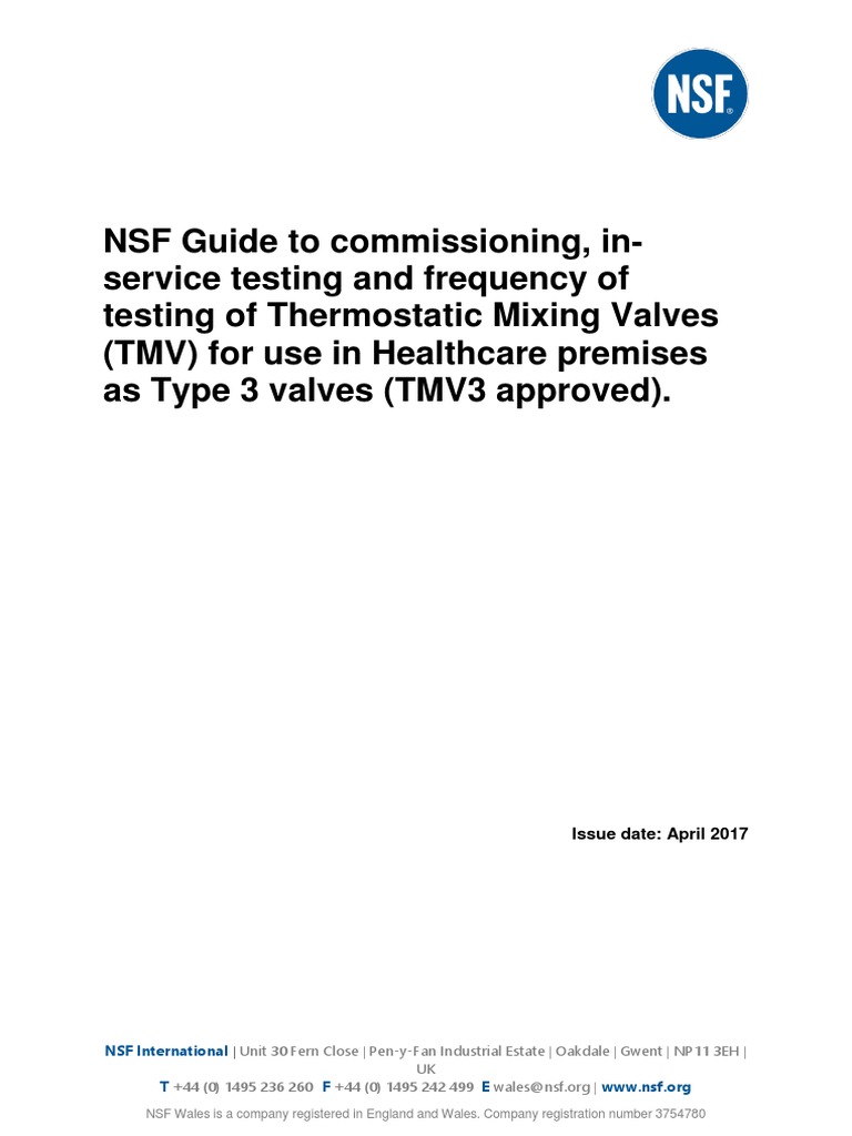 TMV3 Commissioning and Testing Guide | PDF | Valve | Water