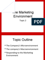 The Marketing Environment: Topic 2