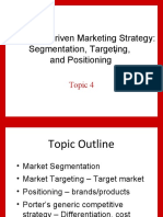 Customer-Driven Marketing Strategy: Segmentation, Targeting, and Positioning