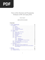 Notes On Data Structures and Programming Techniques (CPSC 223, Spring 2018)