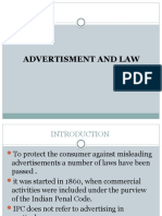 Advertisment and Law