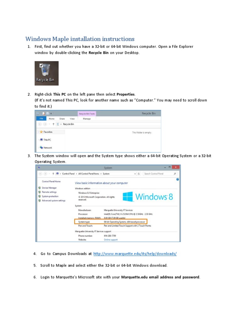 Windows Maple Installation | PDF | Microsoft Software | System Software