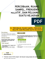 Percobaan, Ruang Sampel, Frekuensi Relatif, Dan Peluang Suatu Kejadian