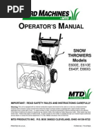 536884811 Sears Snowblower Noma Brute 523 | Belt (Mechanical) | Gasoline