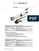 Datasheet A301 / A412: Manual Pusher Type Steel Strapping Tools