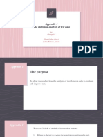 Appendix 1 The Statistical Analysis of Test Data: By: Group 14 Hani Indah Riswi Intan Krisna Juliati