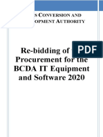 Bid Docs_Rebidding of the Procurement of IT Equipment and Software 2020