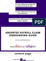 Absentee Payroll Claim Onboarding Guide