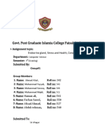 Govt. Post Graduate Islamia College Faisalabad: Group Members: 1: Name: Roll No: 542