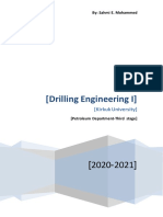Drilling Engineering I Lectures 2021
