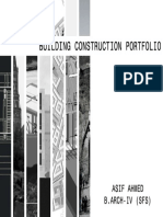 Building Construction Portfolio: Asif Ahmed B.Arch-Iv (SFS)