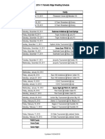 Palmetto Ridge Schedule 2011-12 Update