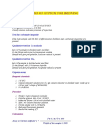 Analysis of Gypsum For Brewing