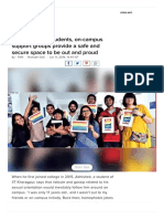 For LGBTQIA+ Students, On-Campus Support Groups Provide A Safe and Secure Space To Be Out and Proud - Times of India