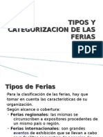 Categorizacion Ferias