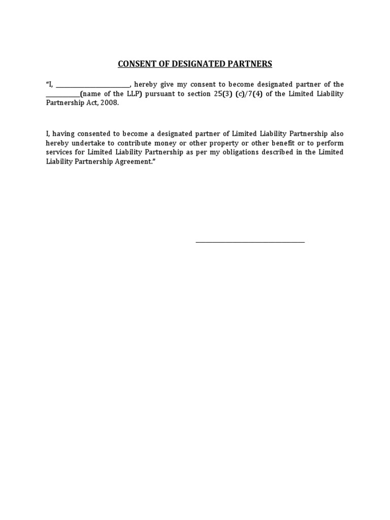 Notes On Partner Consent | PDF