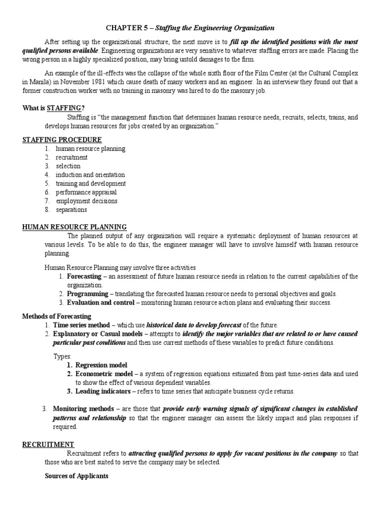 Engineering Organization Staffing Guide | PDF | Recruitment ...