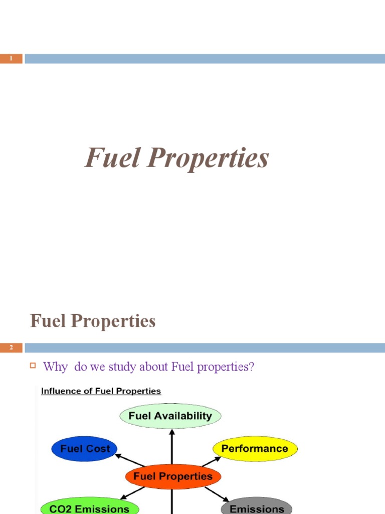 Key Properties of Fuels Explained | PDF | Gasoline | Diesel Fuel