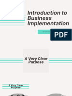 Introduction To Business Implementation