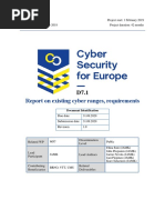 D7.1 Report On Existing Cyber Ranges and Requirement Specification For Federated Cyber Ranges v1.0 Submitted