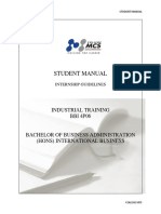 Industrial Training Manual BBA