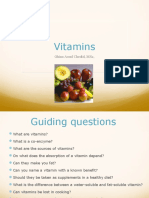 Vitamins: Ghina Assaf Chedid, MSC