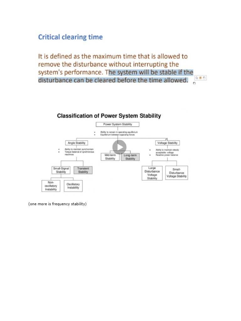 Critical Clearing Time | PDF