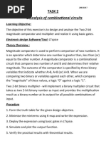 1.analysis of Combinational Circuits: Task 2