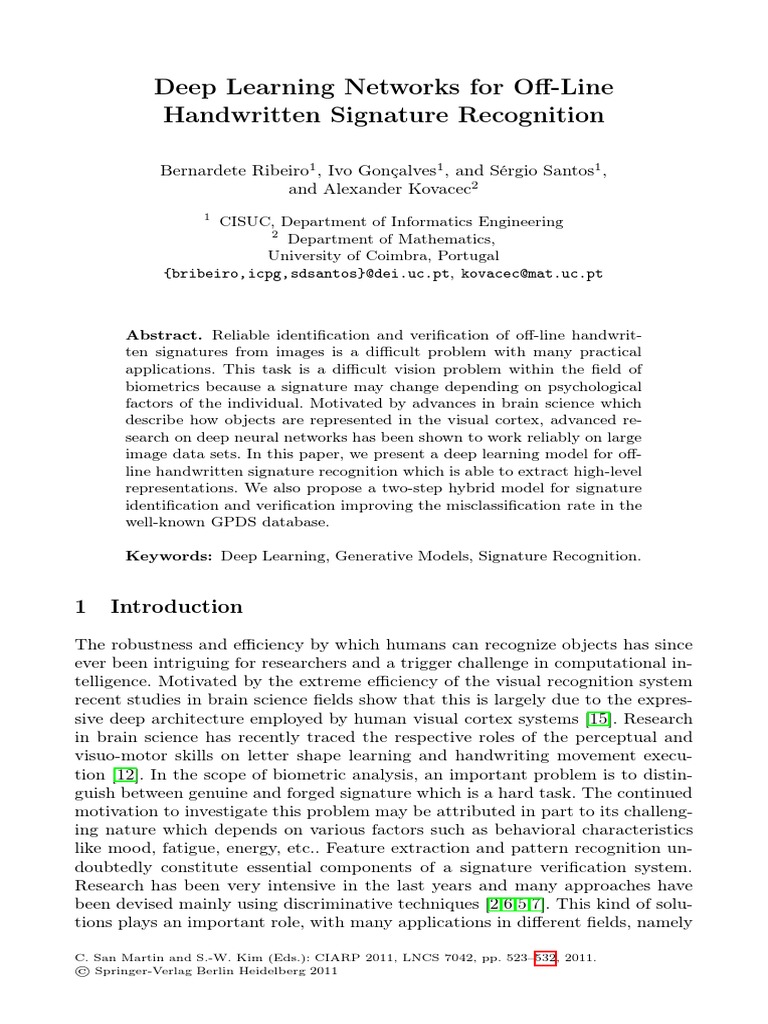 Deep Learning Networks For Off-Line Handwritten Signature Recognition ...