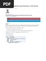 Maintenance Budgeting Using Maintenance Order/Internal Orders