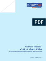 Critical Illness Rider: Edelweiss Tokio Life