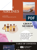 Japan Airlines: Lecturer: Nguyen Anh Duy, Phd. Class: B02E