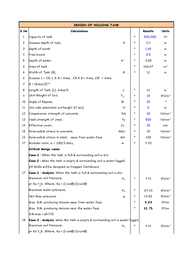 Aeration Tank Designed PDF Building Technology Building Engineering