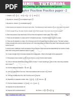 Advanced Fraction Challenges Worksheet | PDF