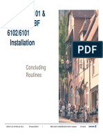 RBS 6102/6101 & Bbs/Bbu/Gbf 6102/6101 Installation: Concluding Routines