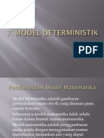 7 - Model Deterministik