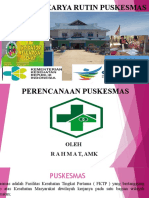 Perencanaan Puskesmas Rahmat 2018