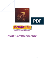 Phase I - Application Form: For Success in Today'S Marketplace