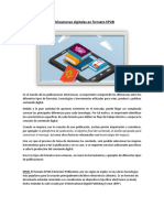 Epub, PDF, Publicacion Digital