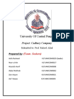 University of Central Punjab: Project: Cadbury Company