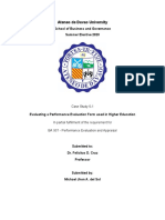 Case Study 6-1 Evaluating A Performance Evaluation Form Used in Higher Education