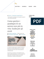 Come Gestire I Guadagni Di Un Autore Non Più in Vita. Guida Per Gli Eredi - Youcanprint - It