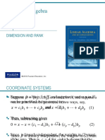 Matrix Algebra: Dimension and Rank
