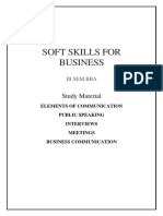 Soft Skills For Business Notes 2021