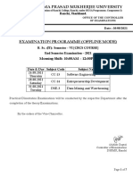 10.08.2021 - Examination Schedule - UG VI Semester