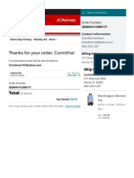 Order Confirmation - JCPenney