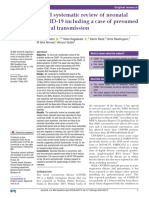 Rapid Systematic Review of Neonatal COVID-19 Including A Case of Presumed Verticaltransmission