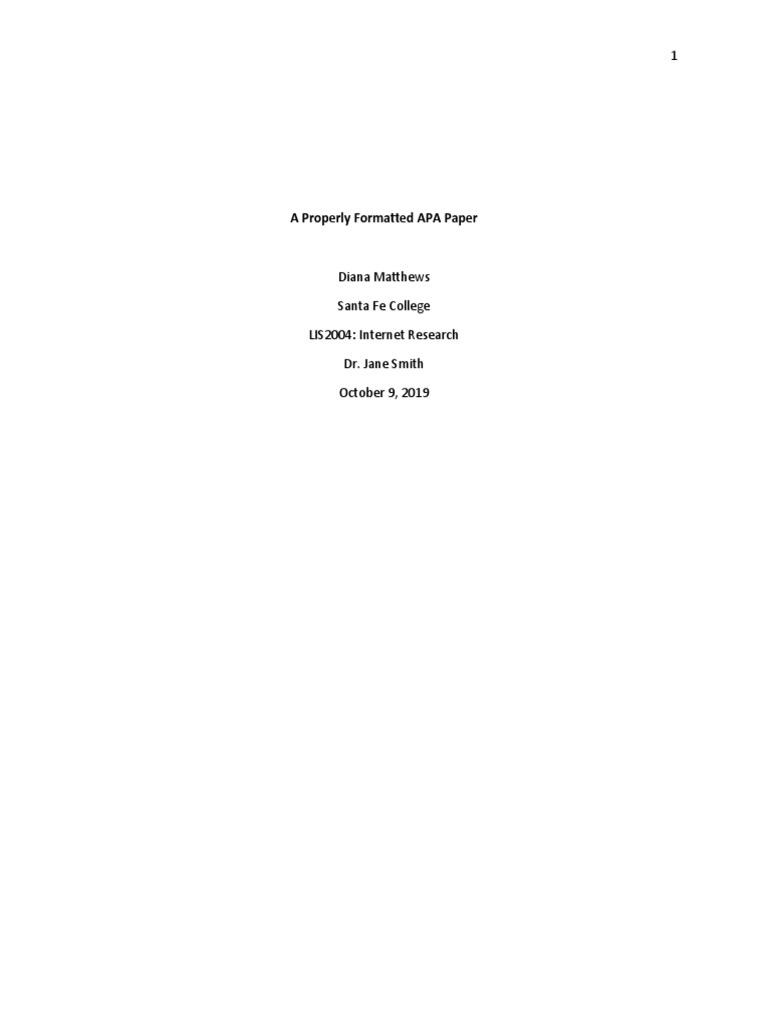 APA Format | PDF